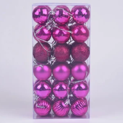 Bolas de Natal, 36 Peças, Enfeites de Bola de Natal de 4 cm, Decorações Natal Inquebráveis