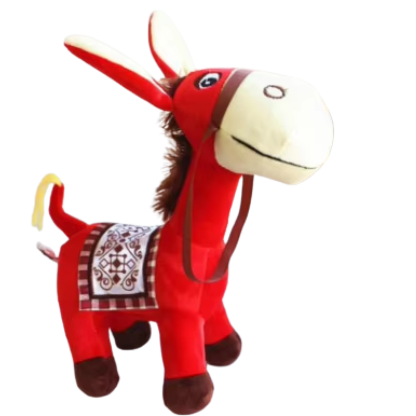 Boneco Burro de Pelúcia Fofa de 25 cm para Decoração de Eventos Criativo (Cinza) (Azul)