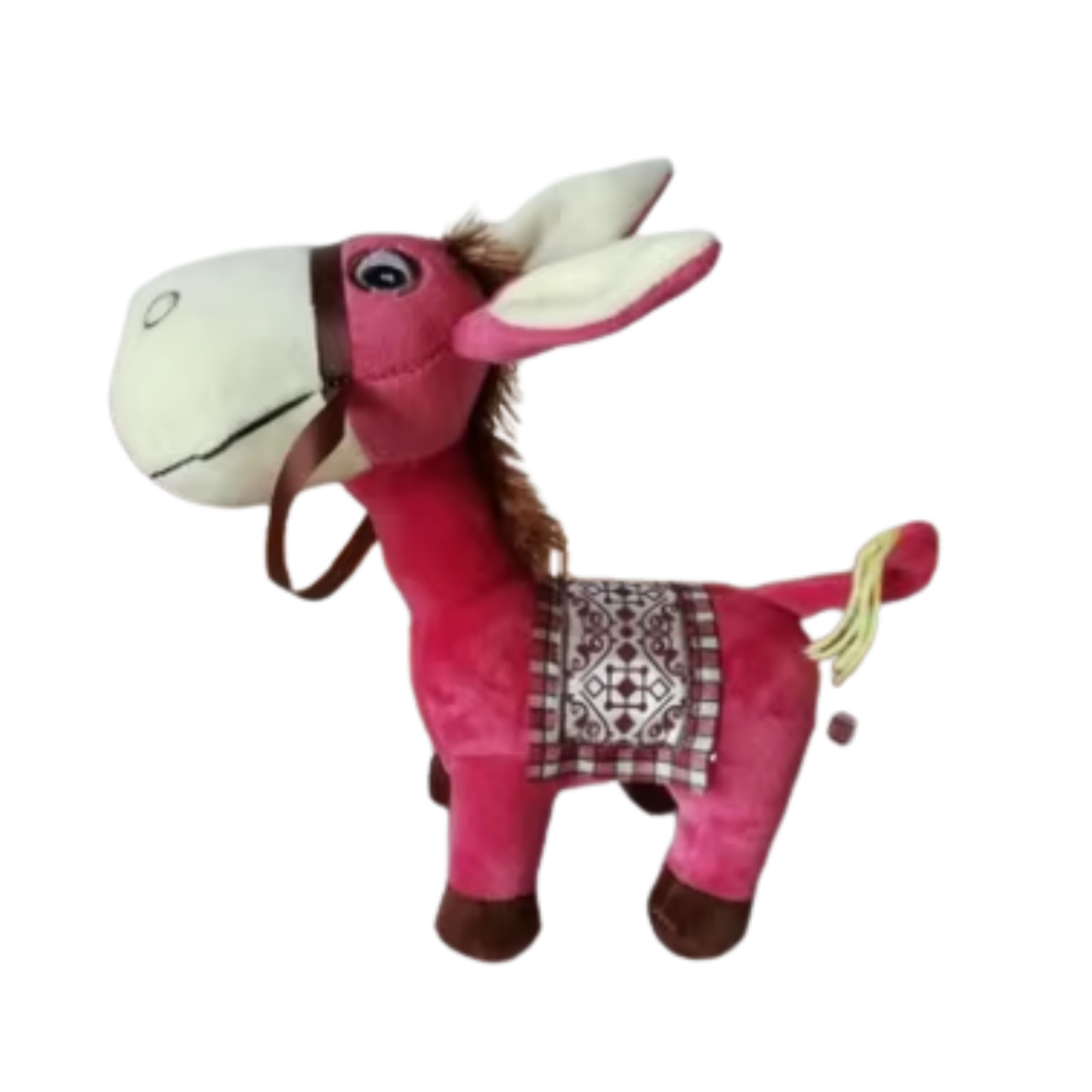 Boneco Burro de Pelúcia Fofa de 25 cm para Decoração de Eventos Criativo (Cinza) (Azul)
