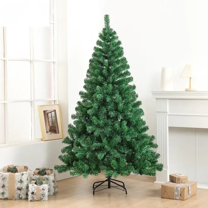 Árvore de Natal 2 m 1000 Pontas Pinheiro Artificial com Suporte de Metal, 2,1 m de Altura