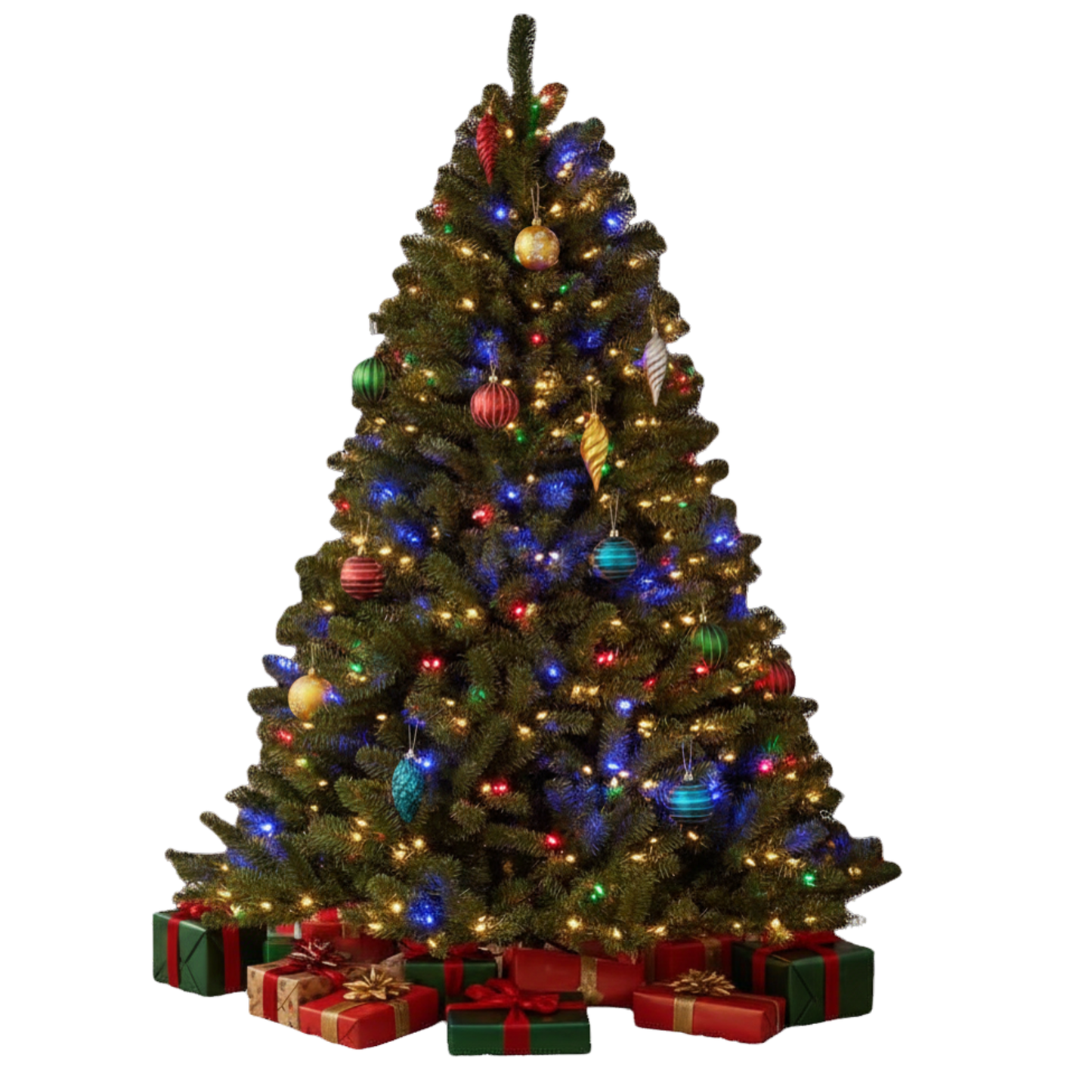 Árvore Natal Verde Maresias Luxo 1,80m c/ 628 Galhos Diâmetro 70cm
