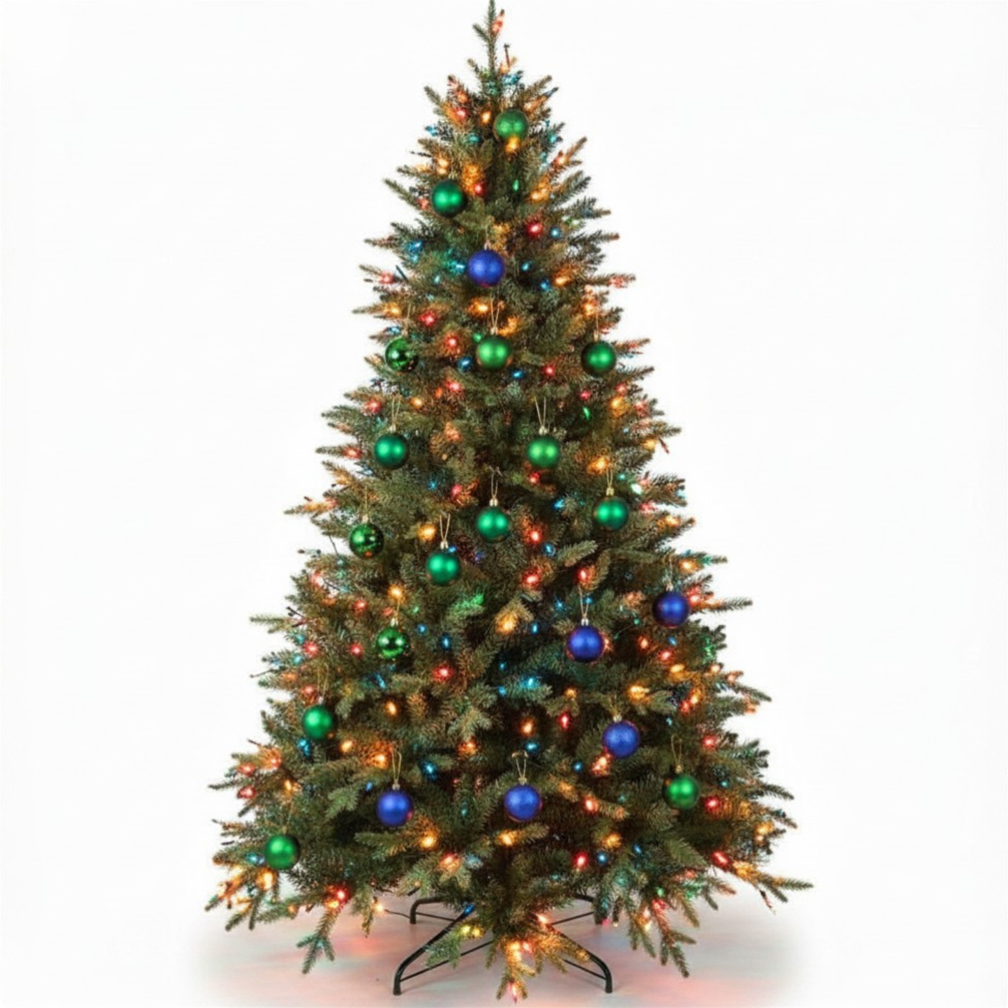Árvore Natal Verde Maresias Luxo 1,80m c/ 628 Galhos Diâmetro 70cm