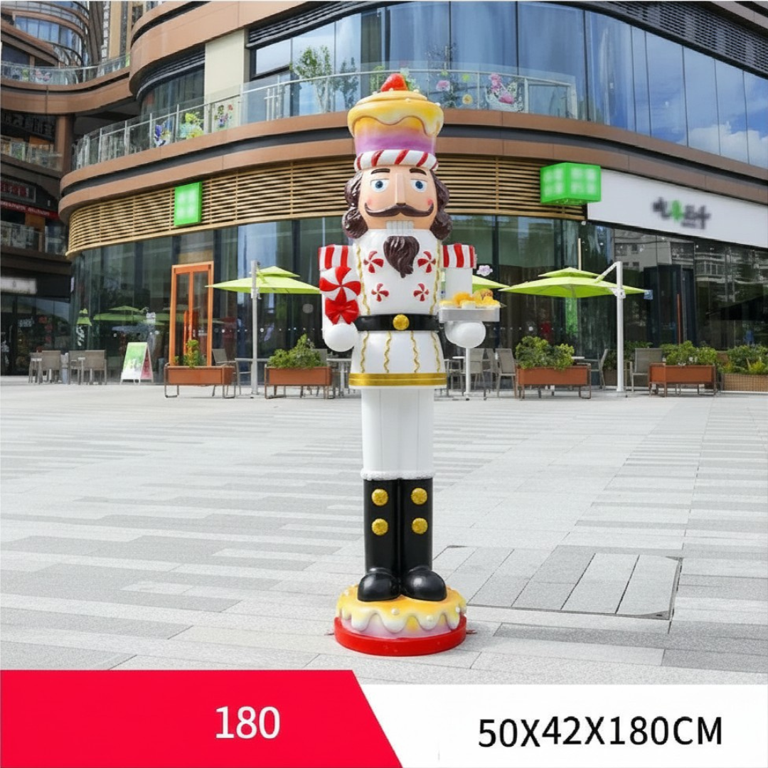 Boneco Quebra-Nozes de Shopping Boneco Quebra Nozes Madeira de 40*40*200cm