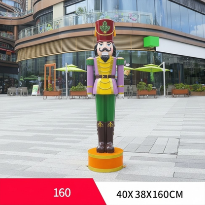Boneco Quebra-Nozes de Shopping Boneco Quebra Nozes Madeira de 40*40*200cm