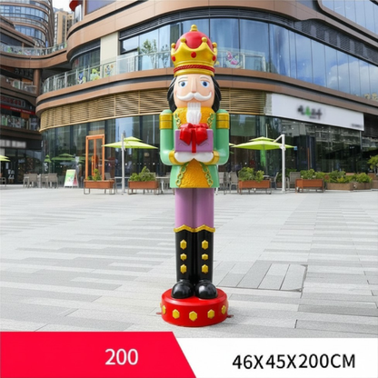 Boneco Quebra-Nozes de Shopping Boneco Quebra Nozes Madeira de 40*40*200cm