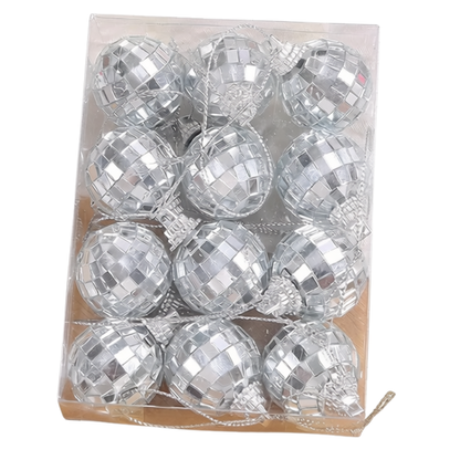 Bola de Natal Prata Decoração Natal Árvore de Natal Pingente Ornamentos Decoração