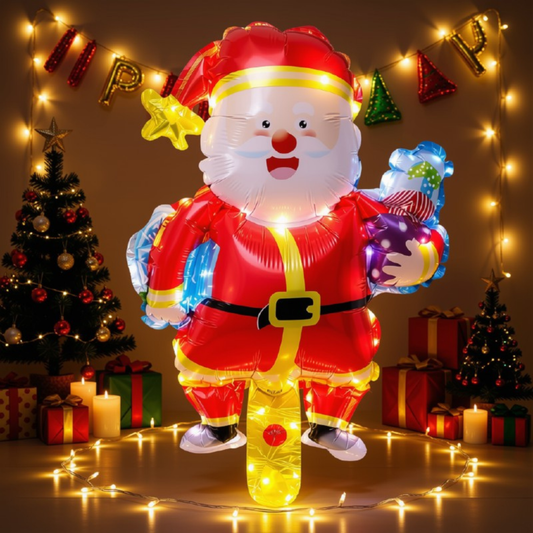 Feliz Dia de Natal Balões de Folha Boneco de Neve Papai Noel Decoração da Árvore Natal