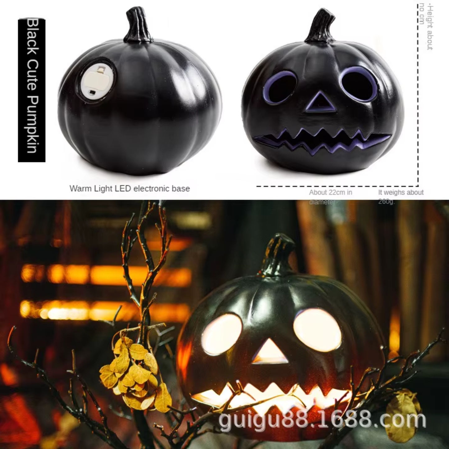 Lanterna LED de Halloween Luz de Grande Pacote com Luzes de Abóbora de Halloween