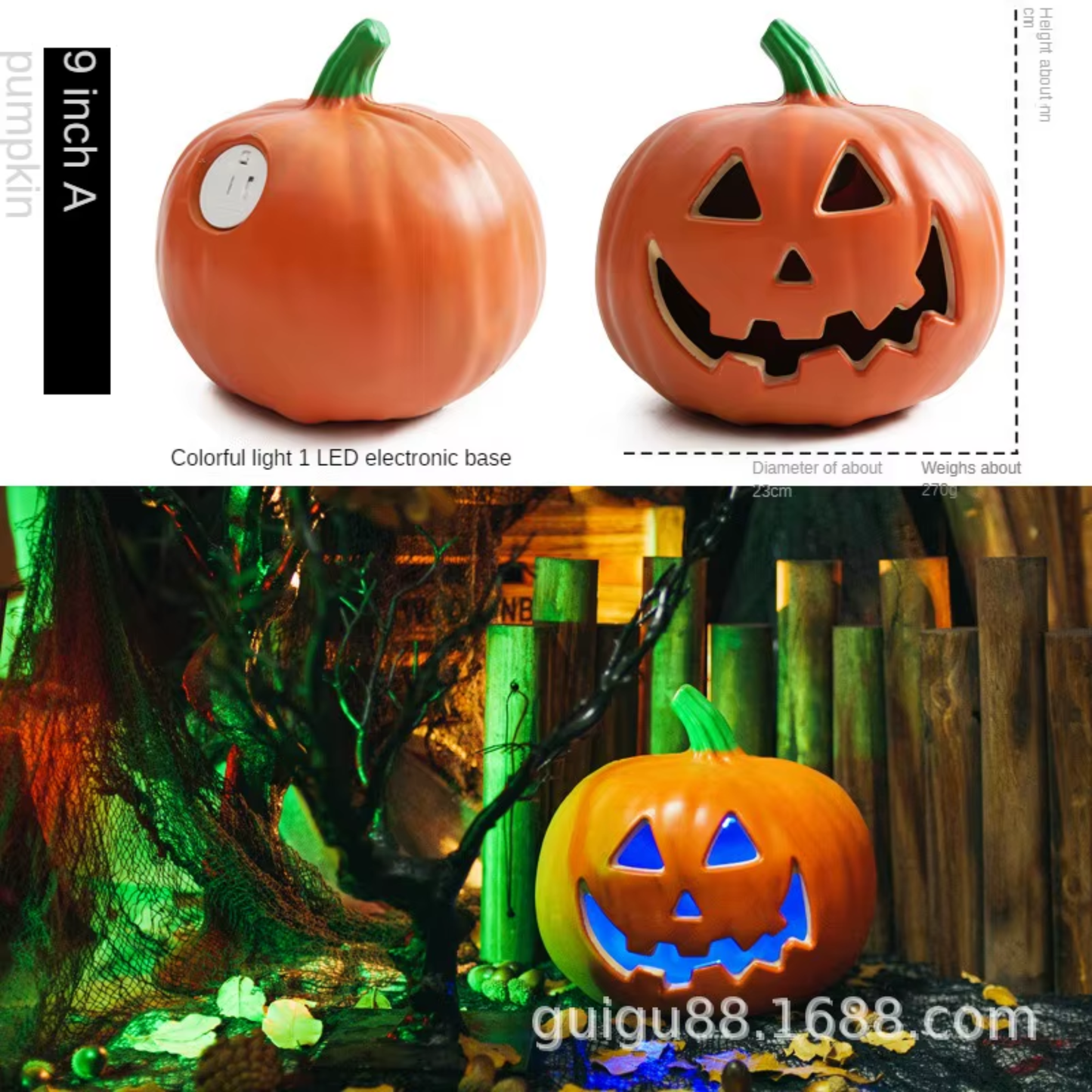 Lanterna LED de Halloween Luz de Grande Pacote com Luzes de Abóbora de Halloween