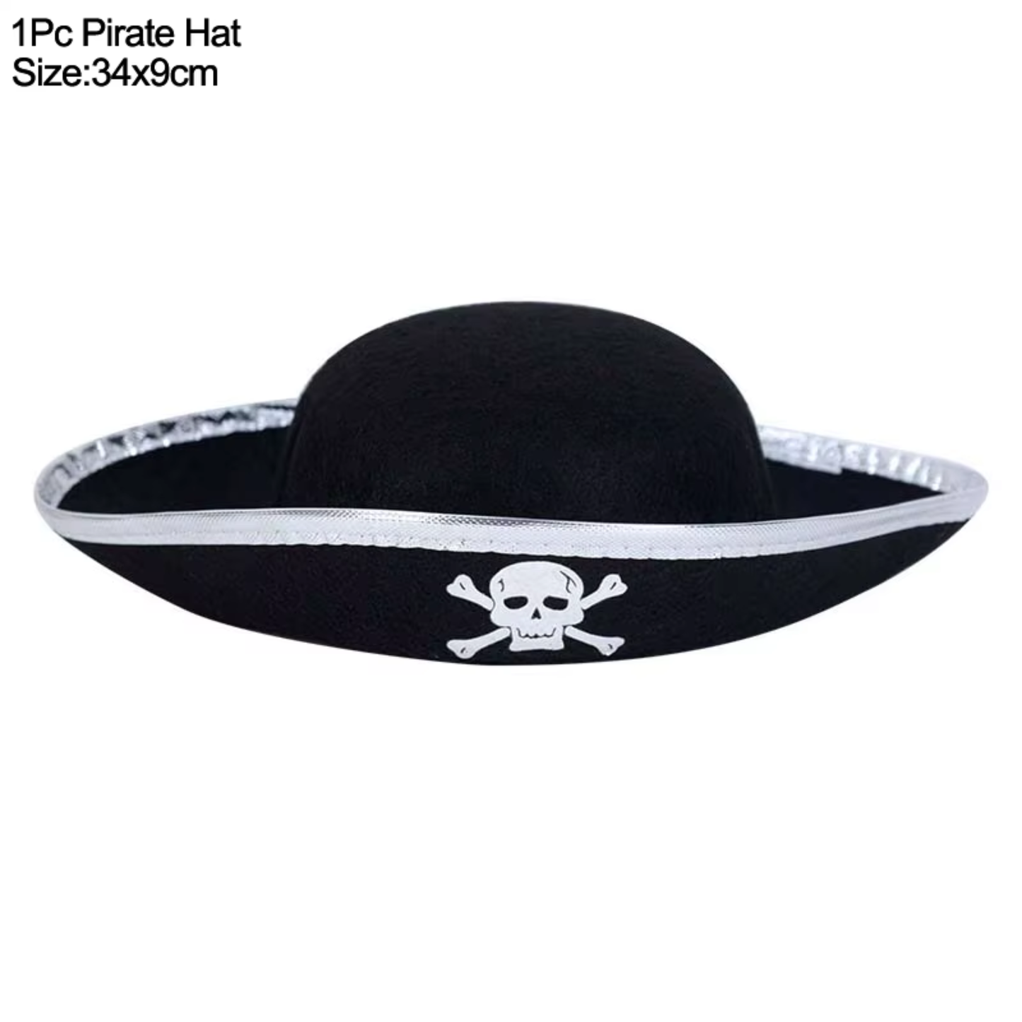 Kit Festa Temática de Piratas Incluir Faixa de Feliz Aniversário Toalha de Mesa