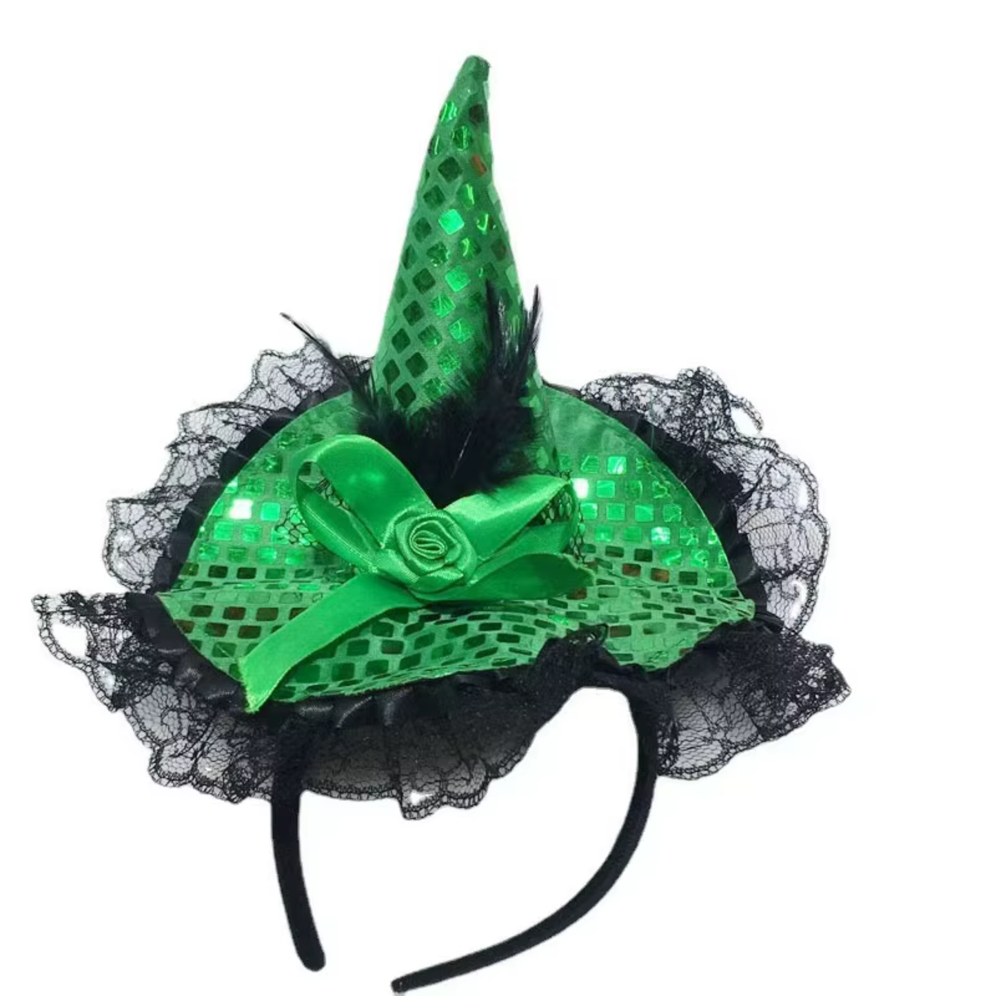 Tiara Chapéu De Bruxa Para Halloween Lindas Delicadas Acessório Fantasia Carnaval