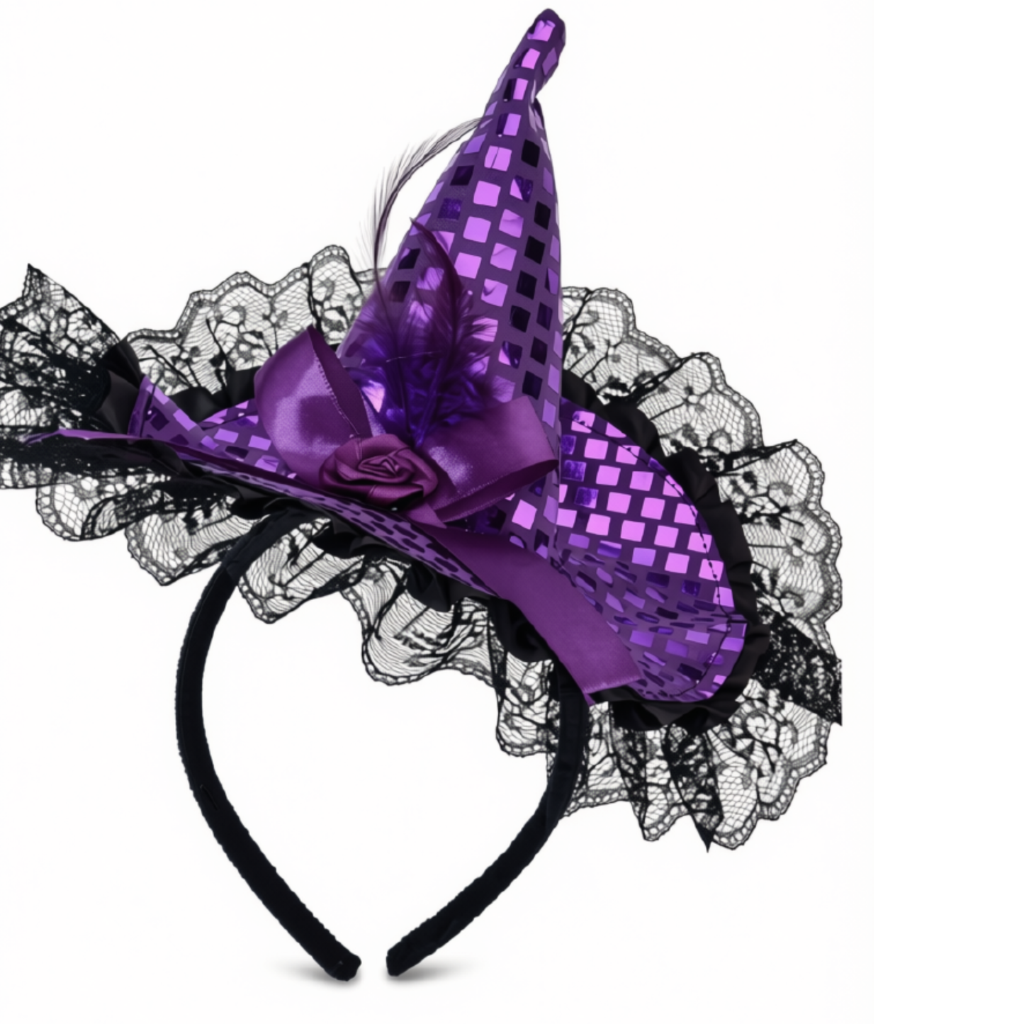 Tiara Chapéu De Bruxa Para Halloween Lindas Delicadas Acessório Fantasia Carnaval