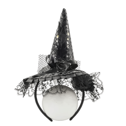 Tiara Chapéu De Bruxa Para Halloween Lindas Delicadas Acessório Fantasia Carnaval