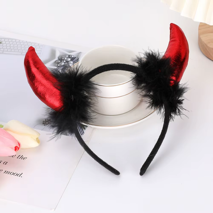 Chapéu de Chifre de Demônio Chifres de Cabeça de Halloween
