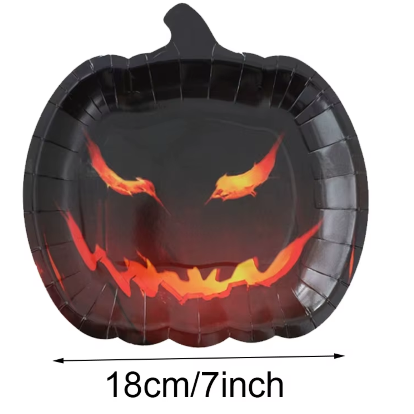 Pratos de Jantar de Halloween Pratos Decorativos de Bolo com Padrão de Abóbora