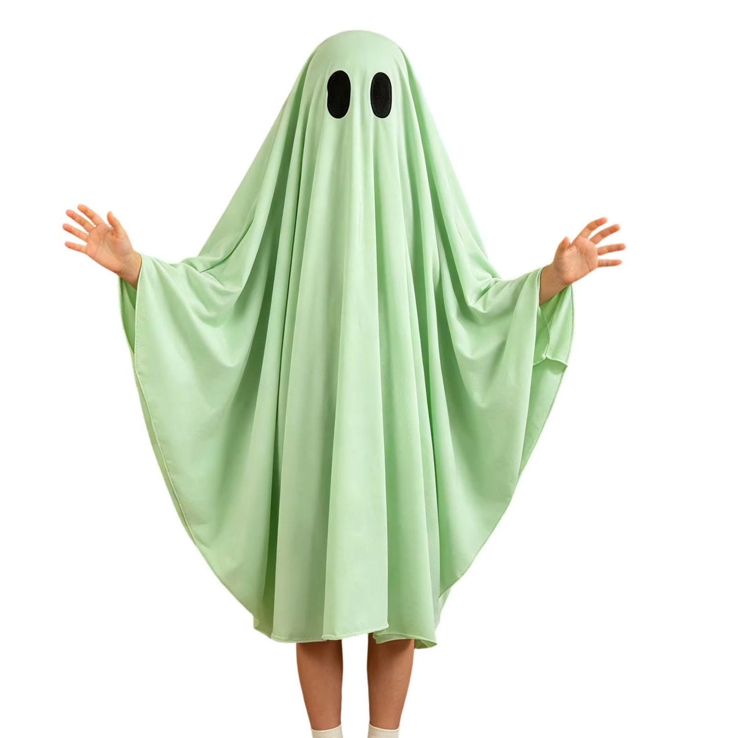 Capa Fantasia Cosplay Crianças Fantasma de Halloween Fantasma Colorido