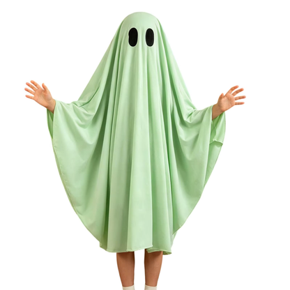 Capa Fantasia Cosplay Crianças Fantasma de Halloween Fantasma Colorido