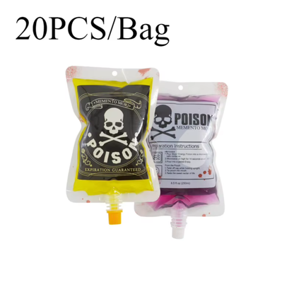 Bolsa de Sangue Halloween Bebida Cosplay Furo Pré-Compactado Bolsa de Sangue