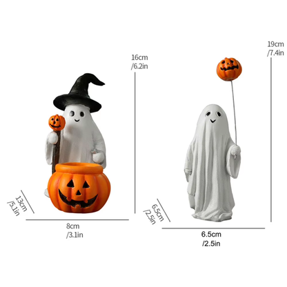 Estatueta de Fantasma Halloween Estátua de Fantasma Decoração de Halloween Escultura