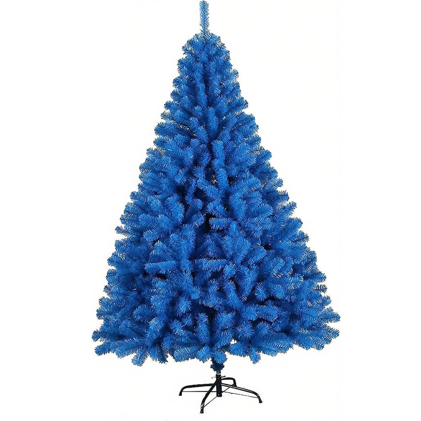 Árvore de Natal Azul Escuro de Salto Alto Premium sem Iluminação Pinheiro de PVC