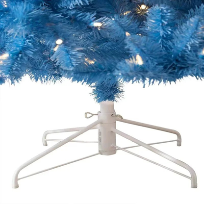 Árvore de Natal Azul Escuro de Salto Alto Premium sem Iluminação Pinheiro de PVC