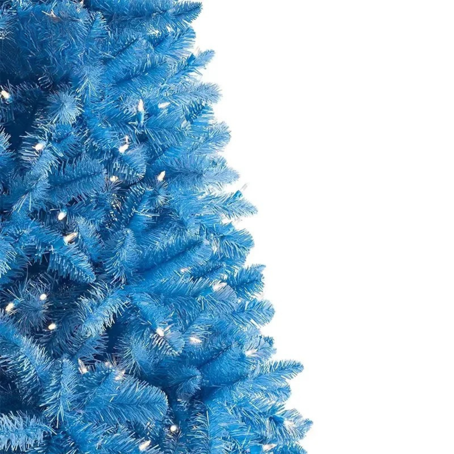 Árvore de Natal Azul Escuro de Salto Alto Premium sem Iluminação Pinheiro de PVC