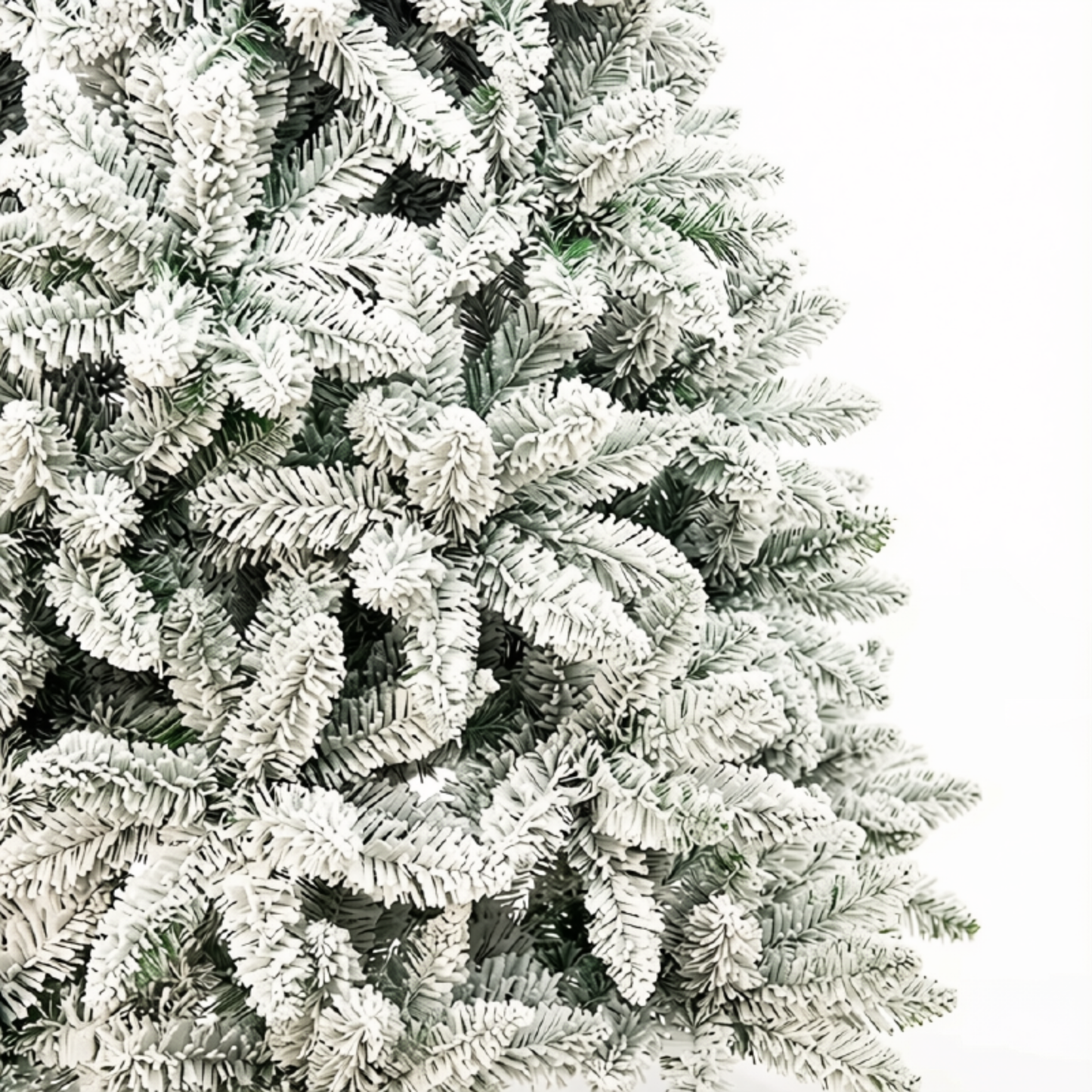 Árvores de Natal Artificiais de 2,3 Metro Pré-Iluminadas para Neve Flocada com Luzes