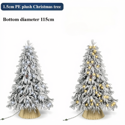 Árvore de Natal Artificial Mini Árvore Natal Branca com Luzes Quentes Decorações Natal