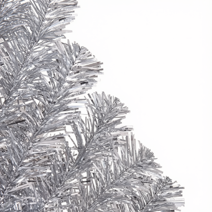 Mini Árvore de Natal Cinza/Branco 60cm  (40 e 50 Galhos) Mesa Pinheiro Artificial de Natal