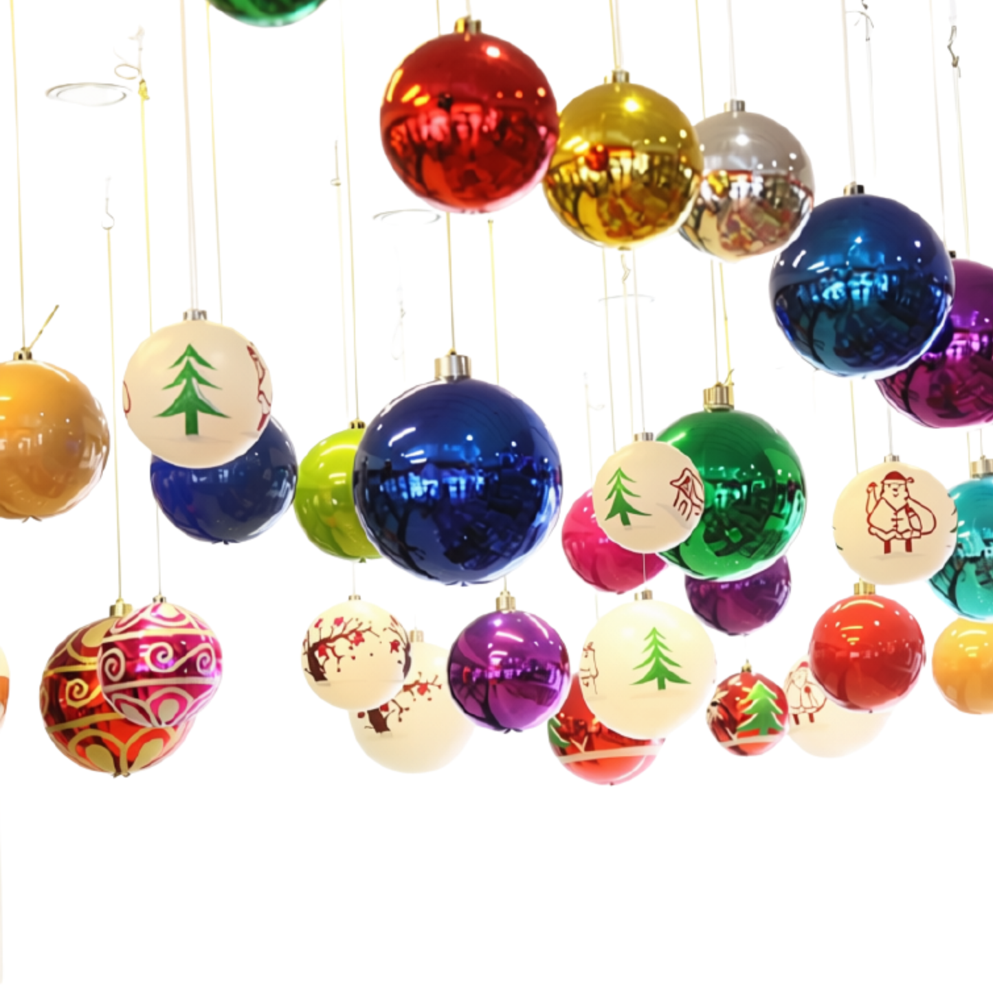 Bolas de Natal 60cm/80cm/100cm Decorativas Bolas de Natal Bolas de Natal