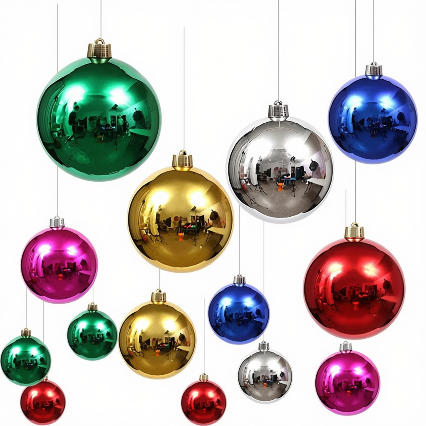 Bolas de Natal 60cm/80cm/100cm Decorativas Bolas de Natal Bolas de Natal