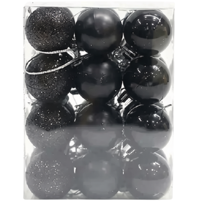 Enfeite de Árvore 24 Peças de Natal Roxo Enfeites 4cm*6cm*8cm*10cm de Natal Decoração