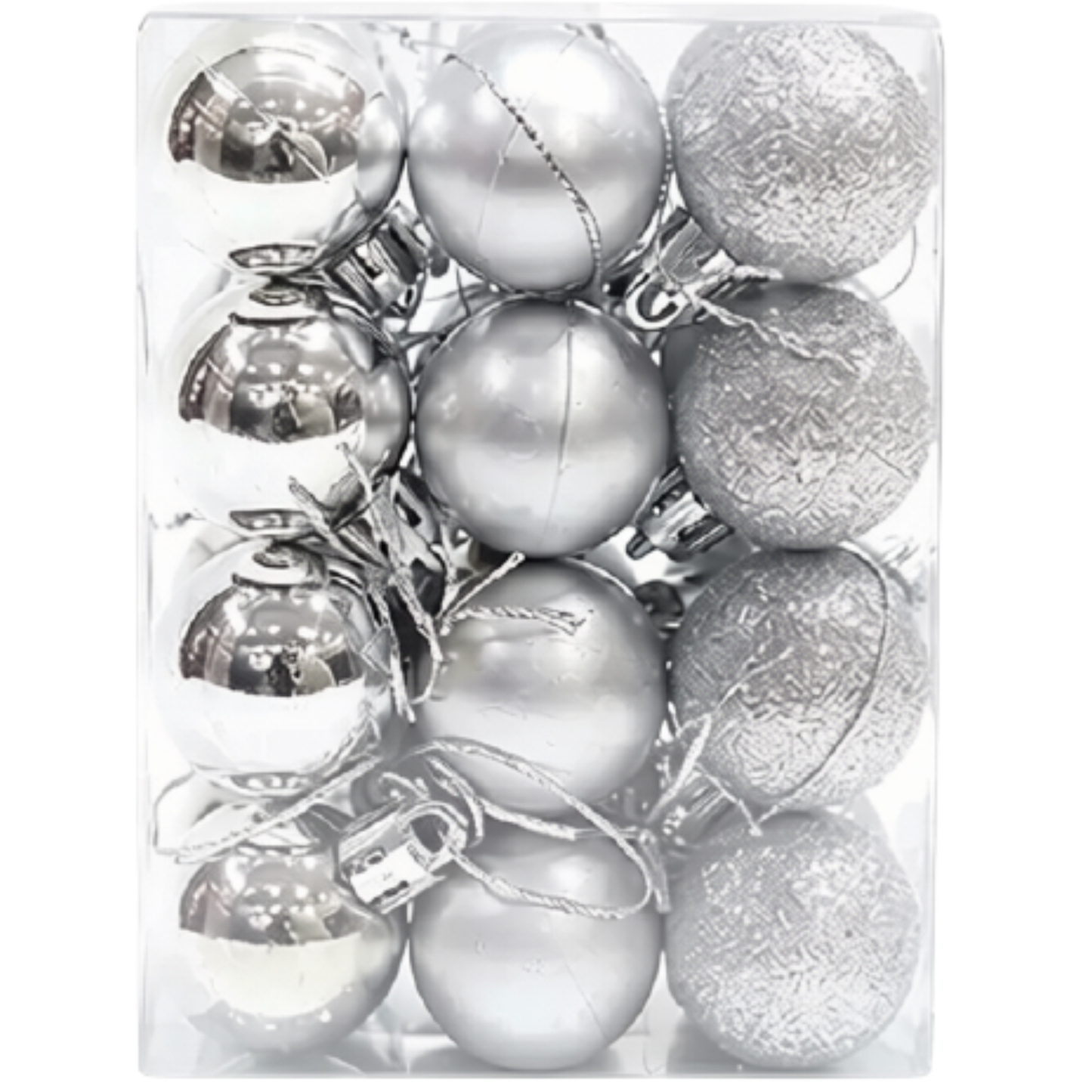 Enfeite de Árvore 24 Peças de Natal Roxo Enfeites 4cm*6cm*8cm*10cm de Natal Decoração