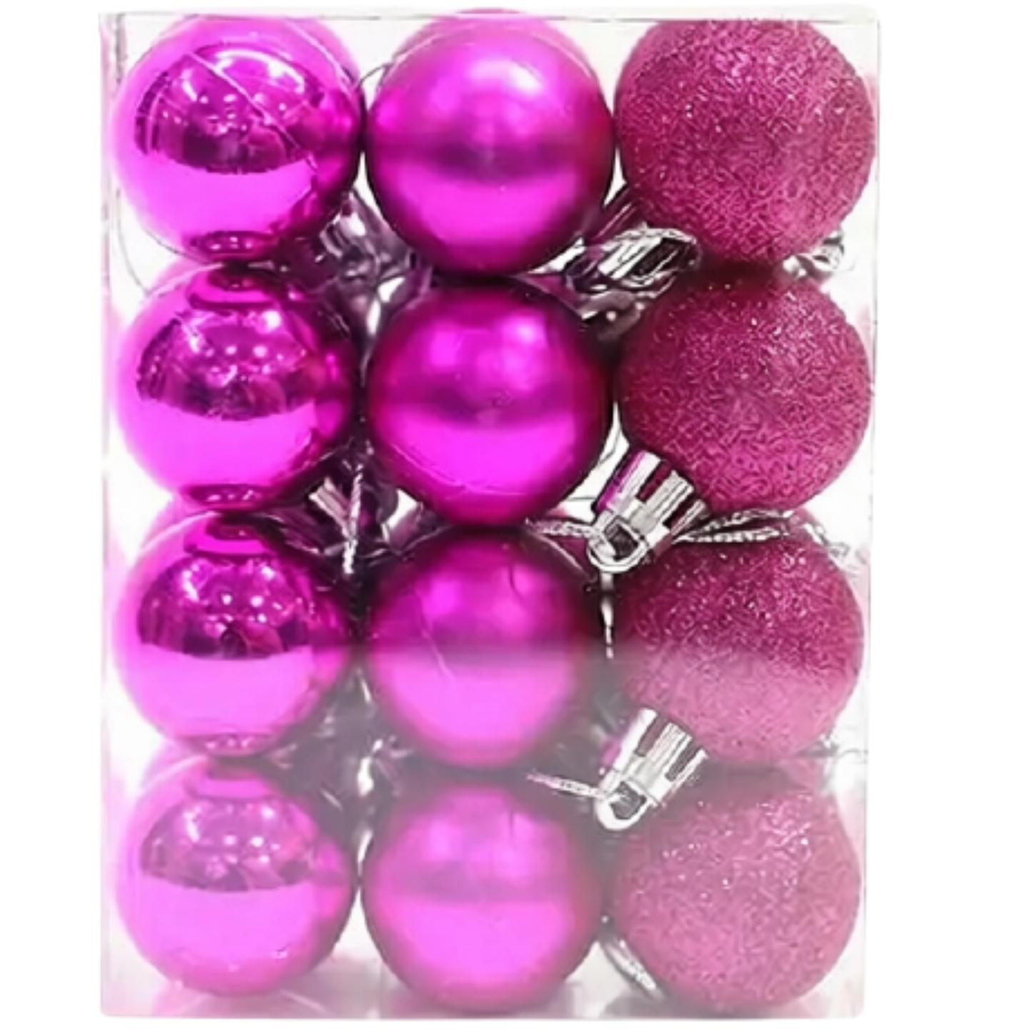 Enfeite de Árvore 24 Peças de Natal Roxo Enfeites 4cm*6cm*8cm*10cm de Natal Decoração