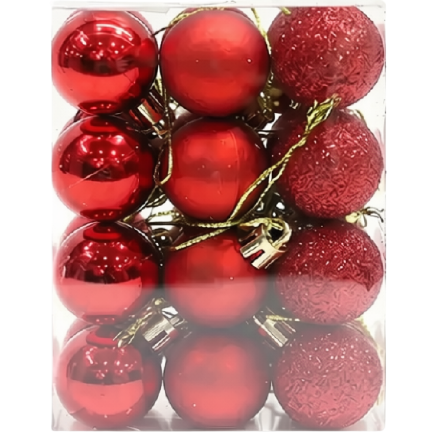 Enfeite de Árvore 24 Peças de Natal Roxo Enfeites 4cm*6cm*8cm*10cm de Natal Decoração