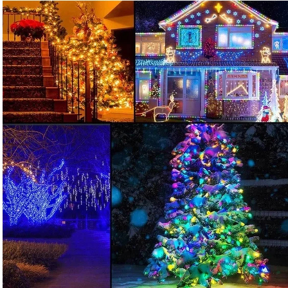 Fita Luzes Decorativas de LED com Cavalo Correndo Pisca Pisca Fita LED RGB 10M