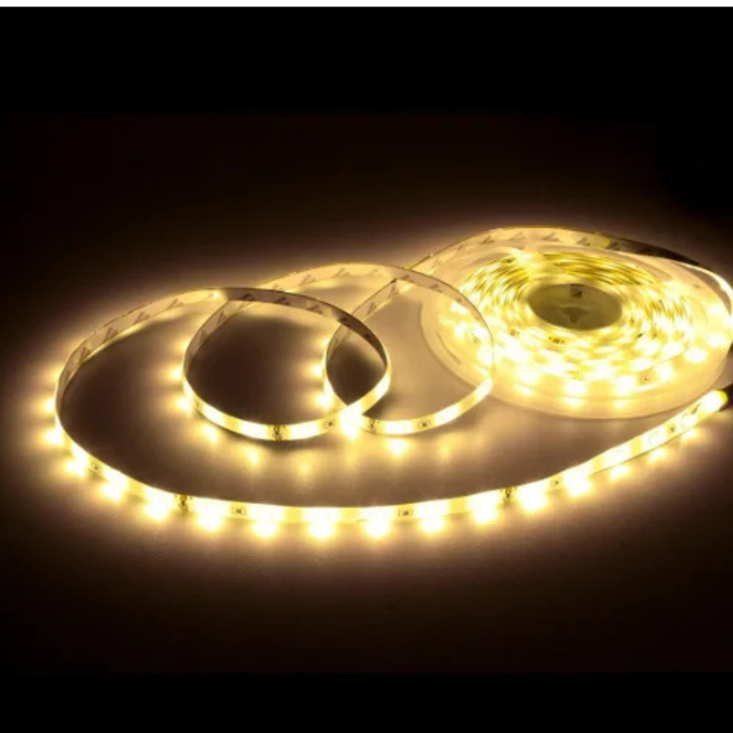 Fita Led 2835 Rolo 5 Metros 300 Leds IP65 Dupla Face + Fonte (Branco Quente)