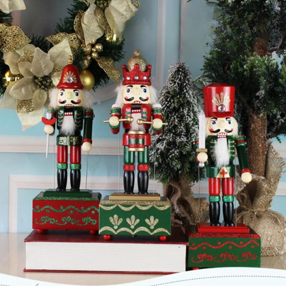 Quebra-Nozes Enfeite de Natal de 30,5 cm, Quebra-Nozes, Caixa de Música de Madeira