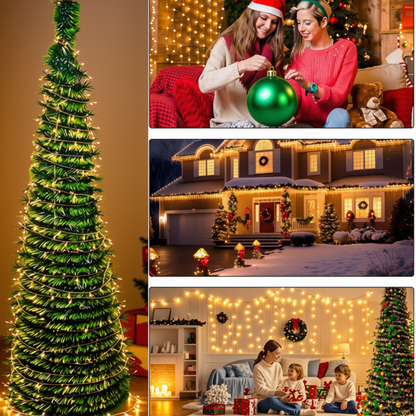 Árvore de Natal Artificial, Decoração de Quintal de 1,5 m – Decoração de Árvore de Festival