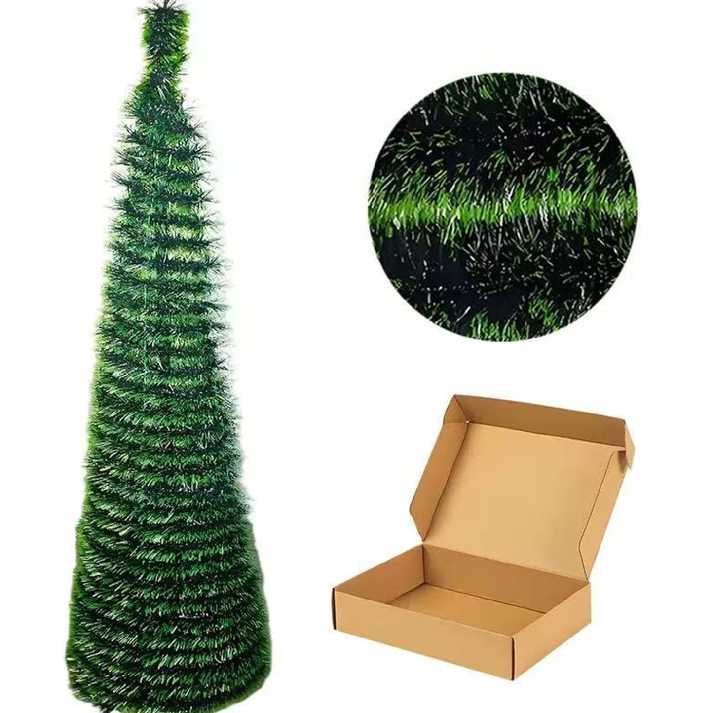 Árvore de Natal Artificial, Decoração de Quintal de 1,5 m – Decoração de Árvore de Festival