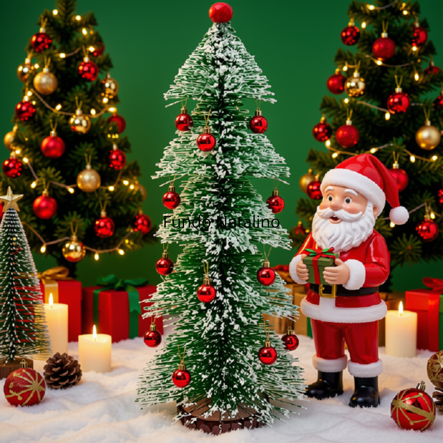 Mini Árvore De Natal Flocos Neve Pinheiro Enfeite Mesa 33cm*12cm Mini Pinheiro de Natal