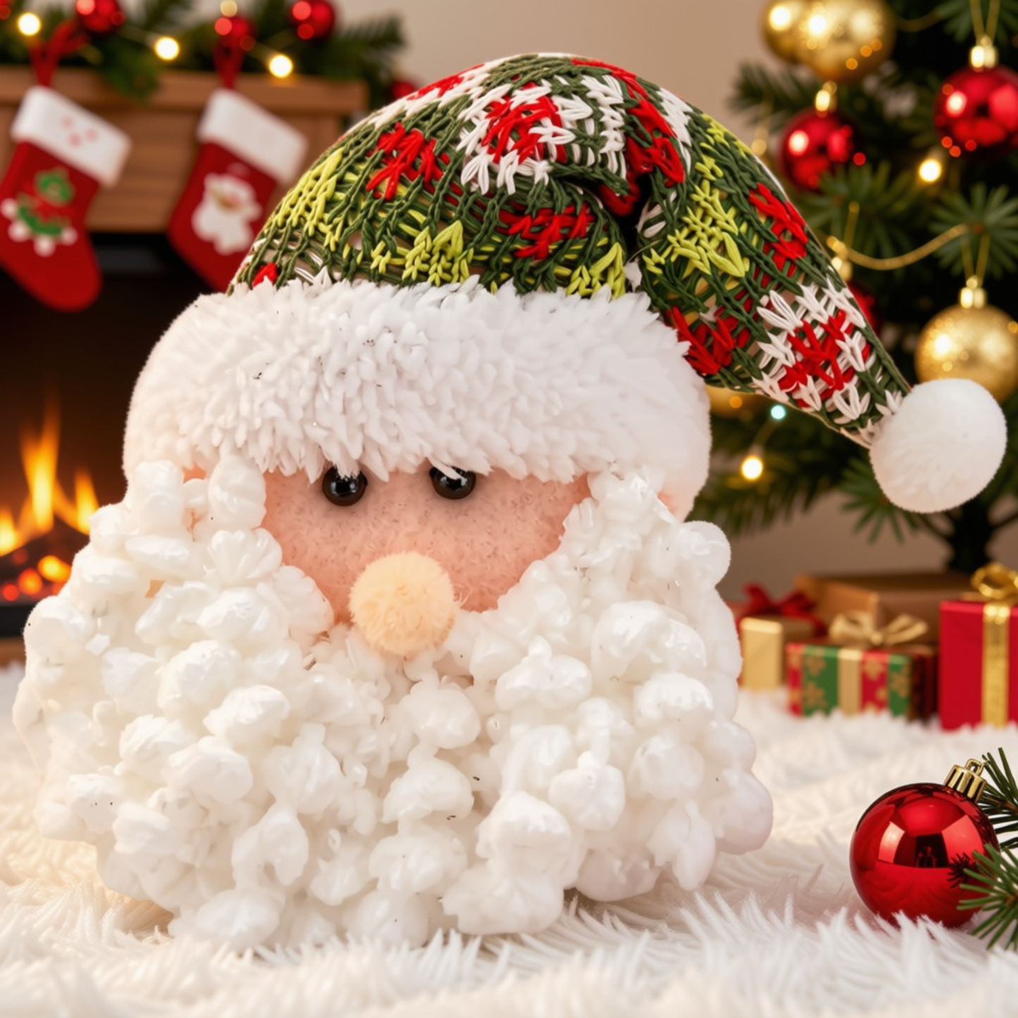 Kit Conjunto 1 Pendentes Árvore Natal Papai-Noel 15cm Ornamento Papai Noel Natalino