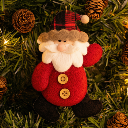 Enfeite Árvore de Natal 1 Peça Pendente Papai Noel 14,5cm Papai Noel Vitrine Natal
