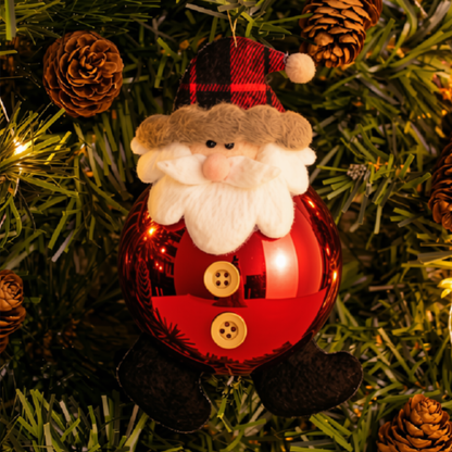 Enfeite Árvore de Natal 1 Peça Pendente Papai Noel 14,5cm Papai Noel Vitrine Natal