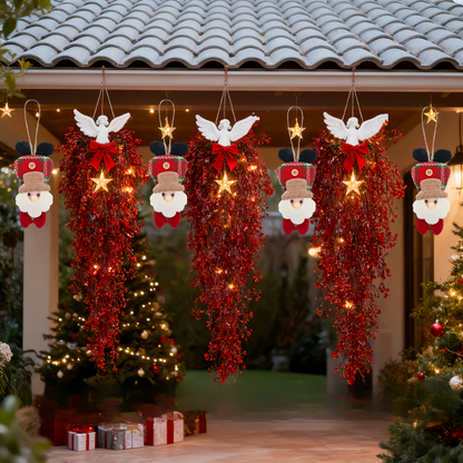 Kit 1 Peça Enfeite Árvore Natal Pendente Boneco de Neve 17cm Ornamento Boneco Neve