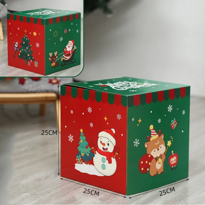 Caixas Natal Lindas 3 Caixas de Presente de Natal com Tampa e Caixas de Natal