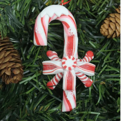 Bengala de Natal Decorativa Kit 1 Enfeite Pendente para Árvore de Natal Doce Bengala 12cm