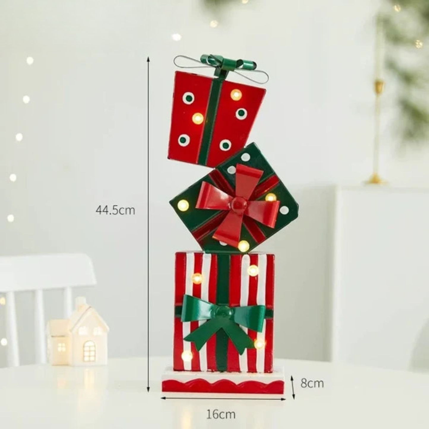 Bengala Iluminada Shopping Enfeite de Bengala Doce Iluminado, Decoração Bengala Doce