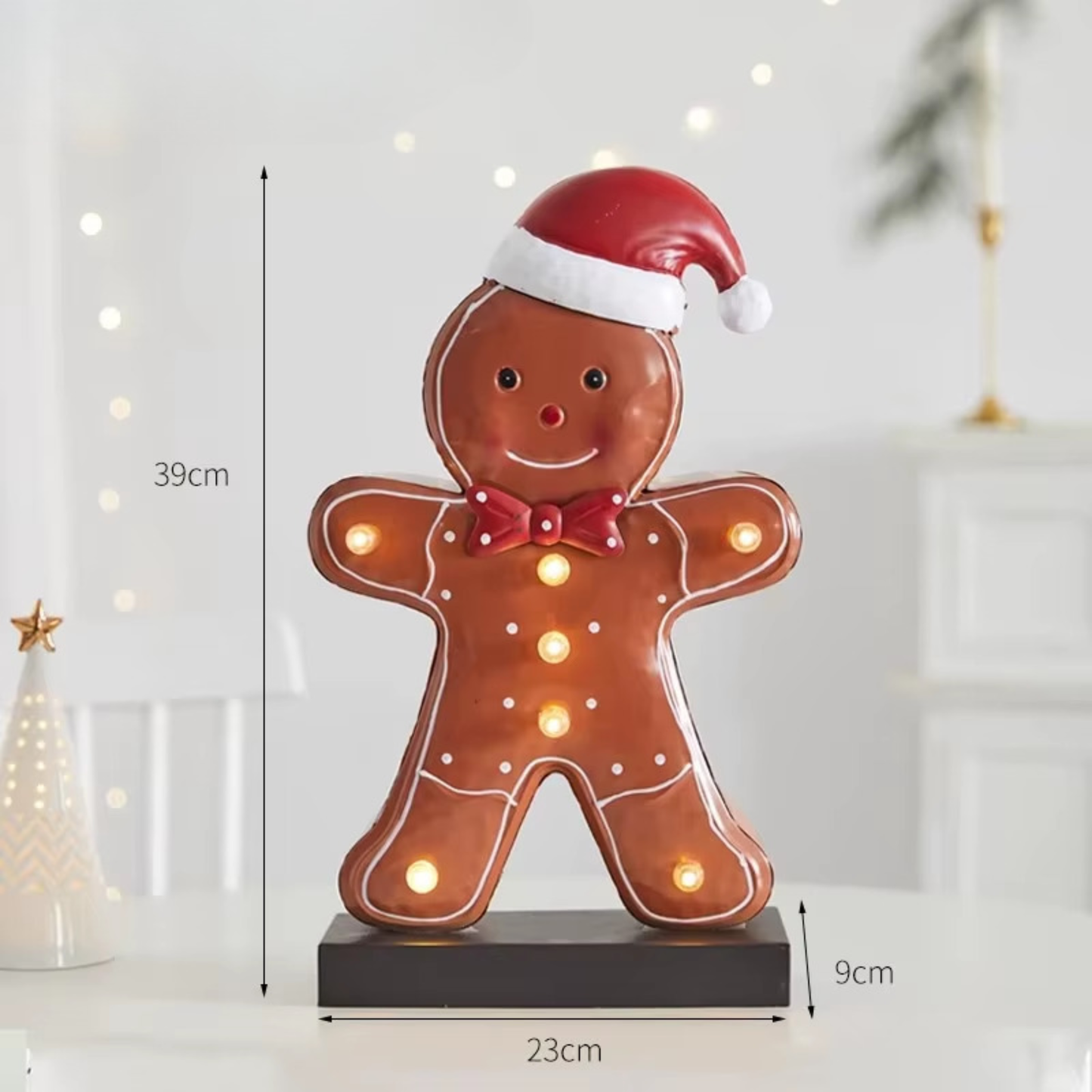 Bengala Iluminada Shopping Enfeite de Bengala Doce Iluminado, Decoração Bengala Doce