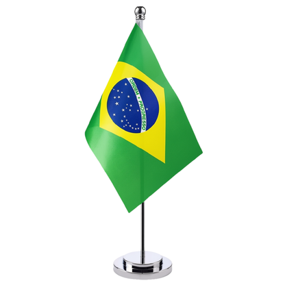 Bandeira do Brasil Bandeiras do Brasil, Pequena Mini Bandeira de Mesa Brasileira Eventos